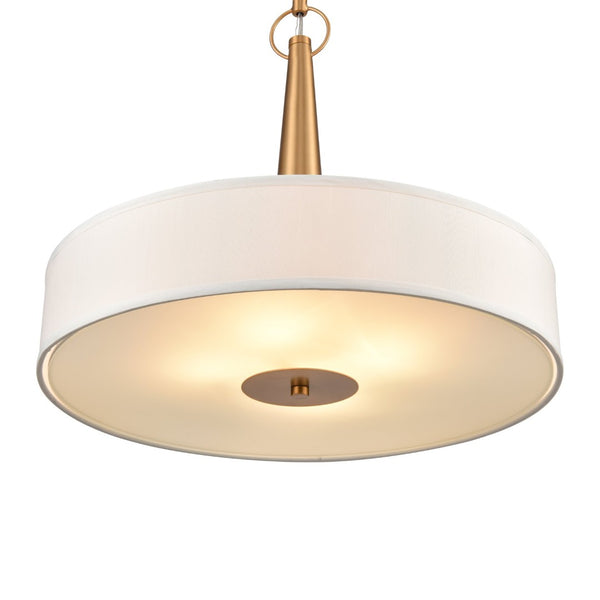 Atlas Leo 22'' Wide 4-Light Pendant - Modern Elegance for Dining and Living Spaces with Timeless Charm Brushed Gold CL11791-GD