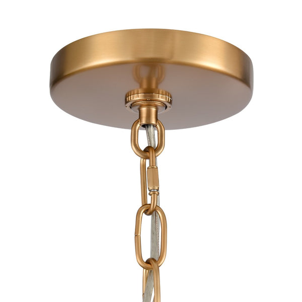 Atlas Leo 22'' Wide 4-Light Pendant - Modern Elegance for Dining and Living Spaces with Timeless Charm Brushed Gold CL11791-GD