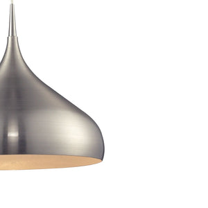 Atlas Lindsey 17" Wide Satin Nickel Pendant Light - Elegant Teardrop Design for Modern Interiors CL11793-NK