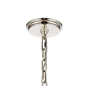Atlas Marin Nautical-Inspired Pendant Light - Industrial Chic Design with Louvered Shade for Modern Spaces Polished Nickel CL11794-NK