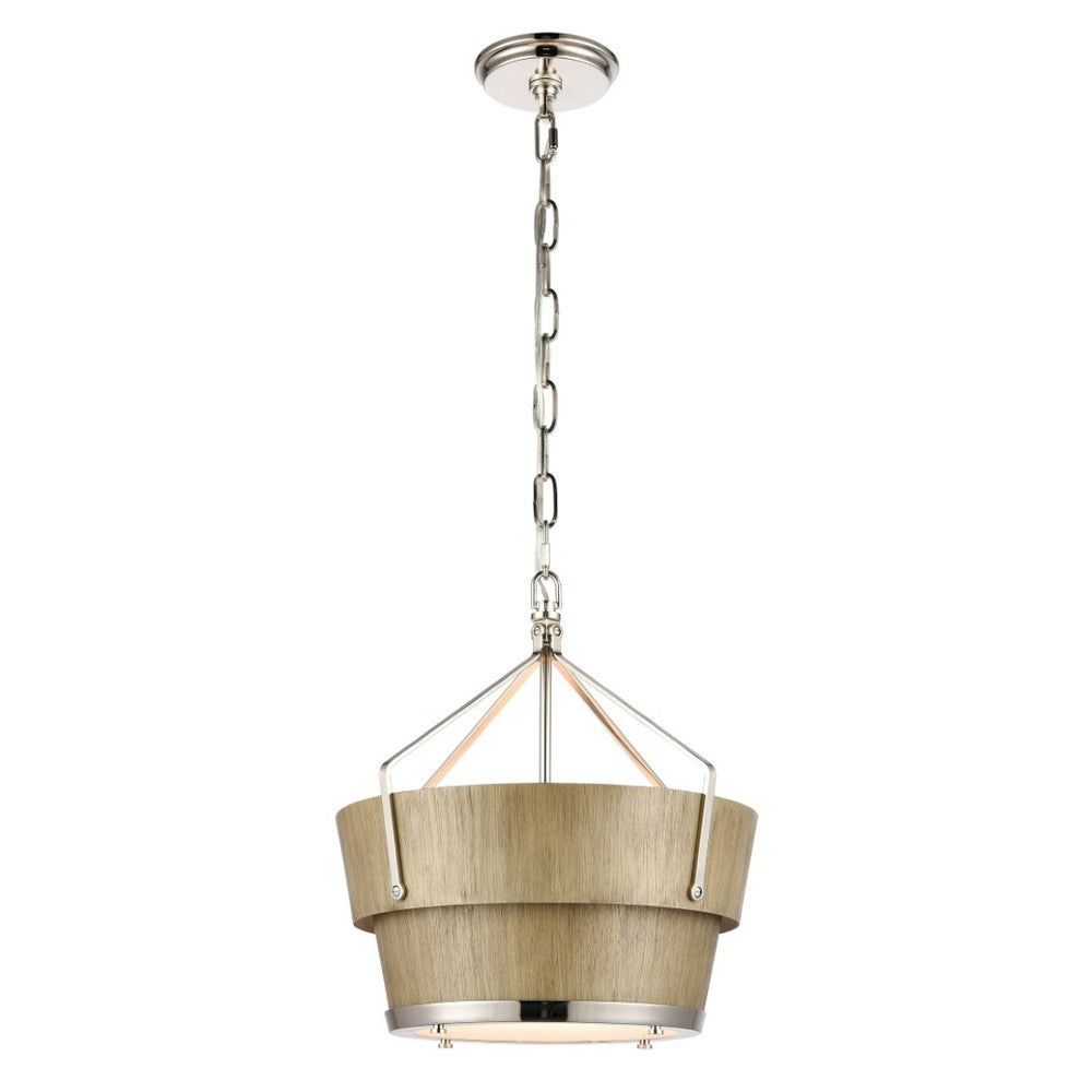 Atlas Marin Nautical-Inspired Pendant Light - Industrial Chic Design with Louvered Shade for Modern Spaces Corkwood CL11795-NK