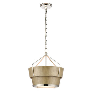 Atlas Marin Nautical-Inspired Pendant Light - Industrial Chic Design with Louvered Shade for Modern Spaces Corkwood CL11795-NK