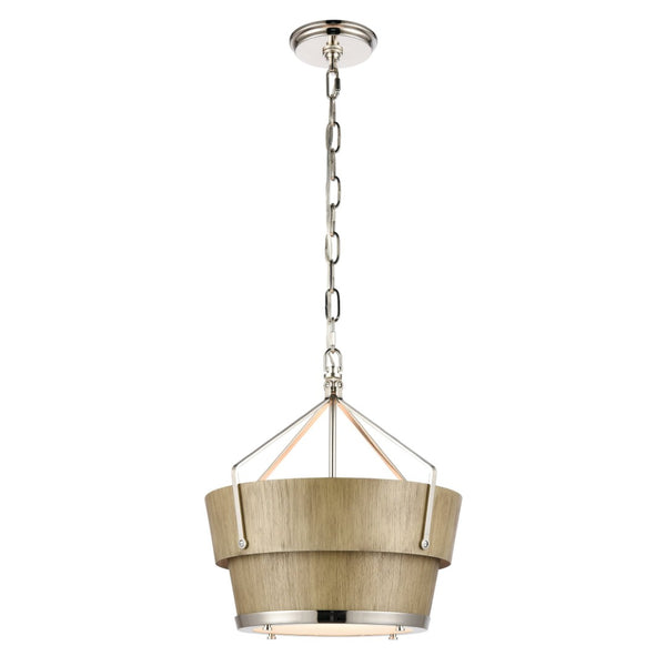 Atlas Marin Nautical-Inspired Pendant Light - Industrial Chic Design with Louvered Shade for Modern Spaces Corkwood CL11795-NK