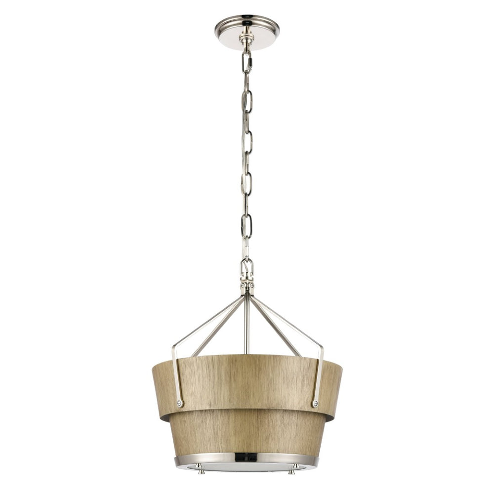 Atlas Marin Nautical-Inspired Pendant Light - Industrial Chic Design with Louvered Shade for Modern Spaces Corkwood CL11795-NK