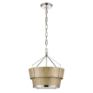 Atlas Marin Nautical-Inspired Pendant Light - Industrial Chic Design with Louvered Shade for Modern Spaces Corkwood CL11795-NK