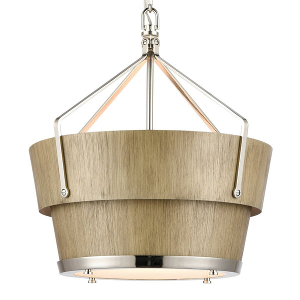 Atlas Marin Nautical-Inspired Pendant Light - Industrial Chic Design with Louvered Shade for Modern Spaces Corkwood CL11795-NK