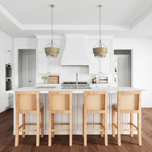 Atlas Marin Nautical-Inspired Pendant Light - Industrial Chic Design with Louvered Shade for Modern Spaces Corkwood CL11795-NK