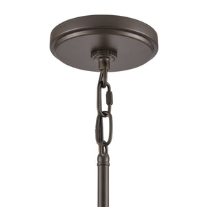 Atlas Marion 9" Wide 1-Light Pendant - Rustic Oil Rubbed Bronze Fixture with Textured Paper Shade CL11796-BZ