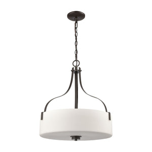 Atlas Market Square 18'' Wide 3-Light Pendant - Timeless Traditional Design for Inviting Indoor Spaces Oil Rubbed Bronze CL11797-BZ