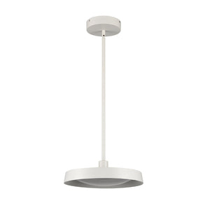 Atlas Nancy LED Pendant Light - Elegant Low-Profile Design with Soft Glass Diffuser for Modern Spaces Matte White 13.75'' CL11804-WH
