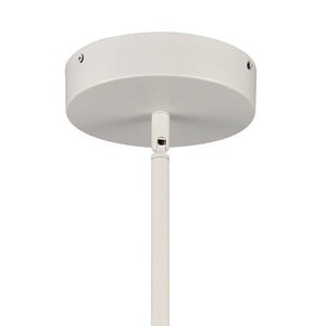 Atlas Nancy LED Pendant Light - Elegant Low-Profile Design with Soft Glass Diffuser for Modern Spaces Matte White 13.75'' CL11804-WH