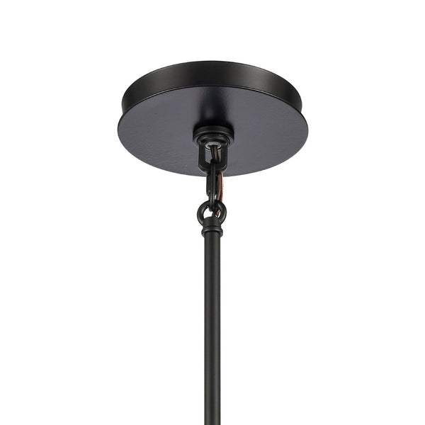 Atlas Open Louvers 1-Light Pendant Light - Contemporary Industrial Design for Modern Spaces & Ambiance Matte Black CL11806-BK