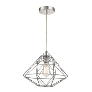 Atlas Paradigm 1-Light Pendant - Sculptural Chrome Design with Dynamic Triangular Shapes for Modern Interiors CL11807-CH