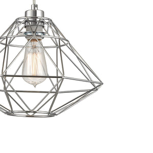 Atlas Paradigm 1-Light Pendant - Sculptural Chrome Design with Dynamic Triangular Shapes for Modern Interiors CL11807-CH