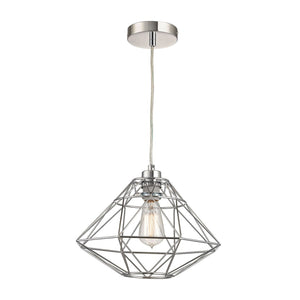 Atlas Paradigm 1-Light Pendant - Sculptural Chrome Design with Dynamic Triangular Shapes for Modern Interiors CL11807-CH