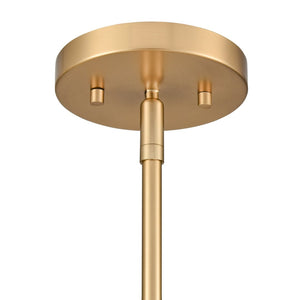 Atlas Pelham 10'' Wide 2-Light Pendant - Industrial Chic Design for Modern Spaces, Perfect Lighting Solution Satin Brass with Matte White CL11810-WH1
