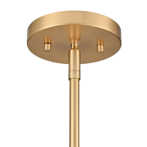 Atlas Pelham 10'' Wide 2-Light Pendant - Industrial Chic Design for Modern Spaces, Perfect Lighting Solution Satin Brass with Matte White CL11810-WH1