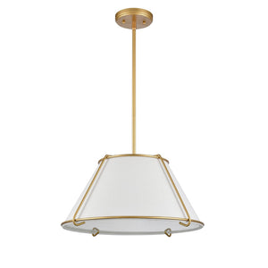 Atlas Regalia 18'' Wide 1-Light Pendant - Contemporary Design with Soft Ambient Lighting for Any Space Natural Antique Brass CL11817-BS