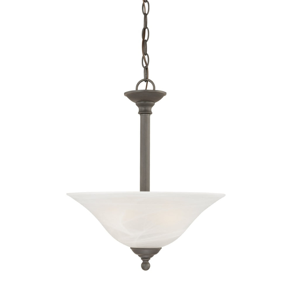 Atlas Riva 3-Light Pendant Fixture - Timeless Design with Opaque Glass Shades for Elegant Illumination Painted Bronze CL11818-BZ