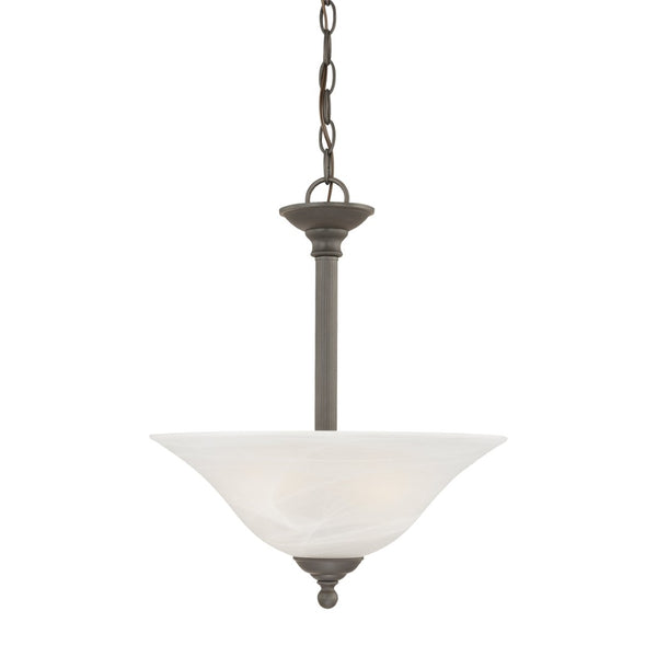 Atlas Riva 3-Light Pendant Fixture - Timeless Design with Opaque Glass Shades for Elegant Illumination Painted Bronze CL11818-BZ