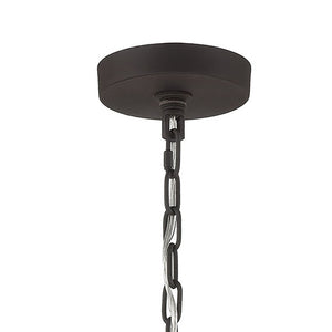 Atlas Salinger 3-Light Pendant Light - Bold Geometric Design with Satin Nickel Accents for Modern Spaces Charcoal 16'' CL11821-GY