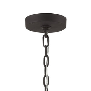 Atlas Salinger 3-Light Pendant Light - Bold Geometric Design with Satin Nickel Accents for Modern Spaces Charcoal 19'' CL11822-GY