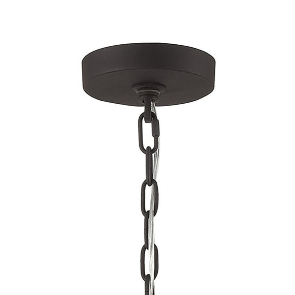 Atlas Salinger 3-Light Pendant Light - Bold Geometric Design with Satin Nickel Accents for Modern Spaces Charcoal 19'' CL11822-GY