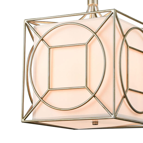 Atlas Shaftsbury 14'' Wide 3-Light Pendant - Modern Glam Lantern in Antique Silver for Chic Interiors CL11824-SV