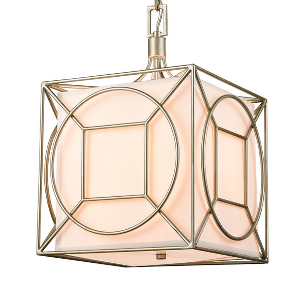 Atlas Shaftsbury 14'' Wide 3-Light Pendant - Modern Glam Lantern in Antique Silver for Chic Interiors CL11824-SV
