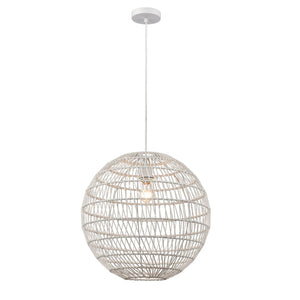 Atlas Simoom 19'' Wide 1-Light Pendant - Modern White Fixture for Stylish Task Lighting in Any Space CL11825-WH