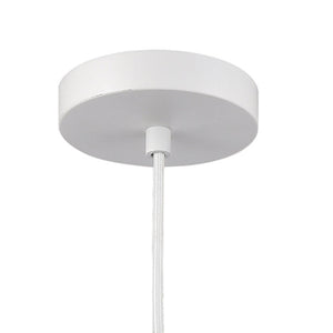 Atlas Simoom 19'' Wide 1-Light Pendant - Modern White Fixture for Stylish Task Lighting in Any Space CL11825-WH