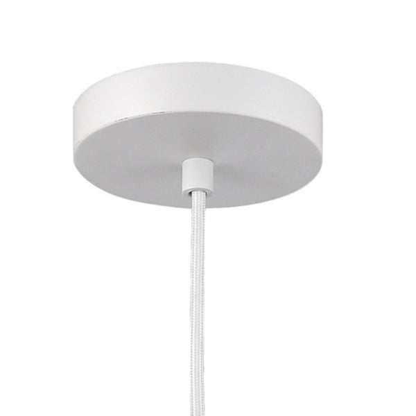 Atlas Simoom 19'' Wide 1-Light Pendant - Modern White Fixture for Stylish Task Lighting in Any Space CL11825-WH