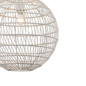 Atlas Simoom 19'' Wide 1-Light Pendant - Modern White Fixture for Stylish Task Lighting in Any Space CL11825-WH