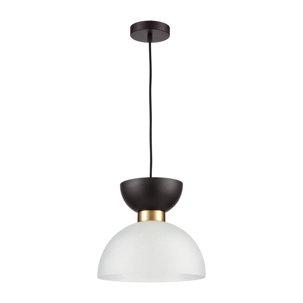 Atlas Softshot 12'' Wide 1-Light Pendant - Contemporary Black & White Design for Stylish Modern Spaces CL11826-BK