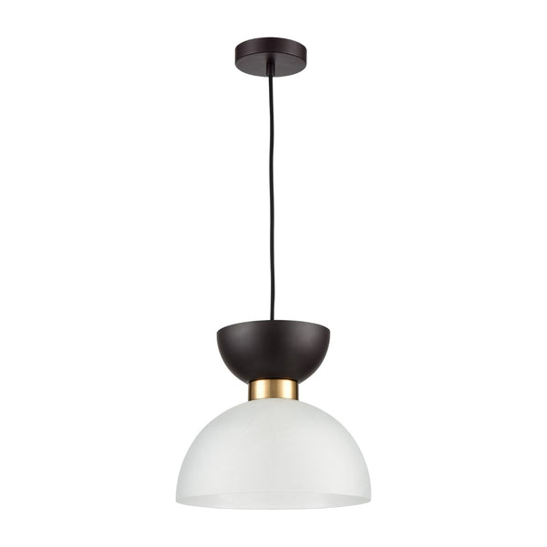 Atlas Softshot 12'' Wide 1-Light Pendant - Contemporary Black & White Design for Stylish Modern Spaces CL11826-BK