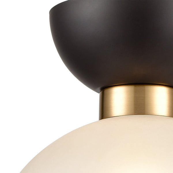 Atlas Softshot 12'' Wide 1-Light Pendant - Contemporary Black & White Design for Stylish Modern Spaces CL11826-BK