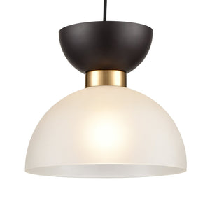 Atlas Softshot 12'' Wide 1-Light Pendant - Contemporary Black & White Design for Stylish Modern Spaces CL11826-BK