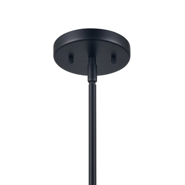 Atlas Somerville 12" Wide 1-Light Pendant in Matte Black – Stylish Urban Lighting for Any Space CL11828-BK1