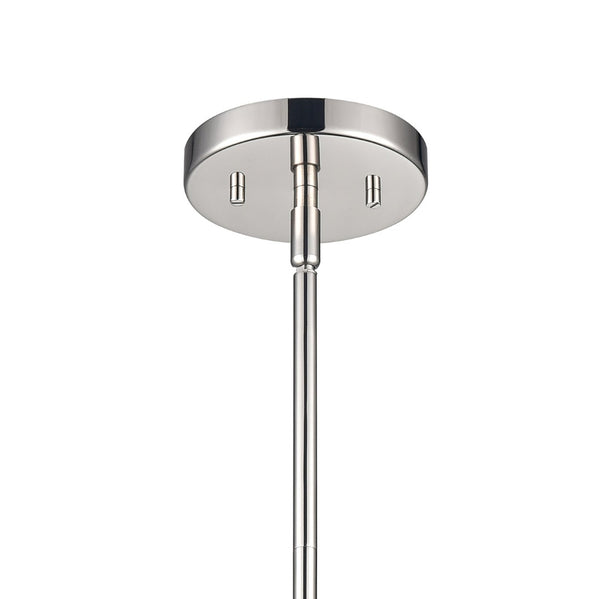 Atlas Somerville 12" Wide 1-Light Pendant - Modern Urban Style with Sculptural Shade for Elegant Illumination Polished Nickel CL11828-NK