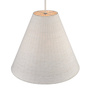 Atlas Sophie 3-Light Pendant - Artisan Braided Paper Rope Design for Modern Coastal Interiors White Coral 22'' CL11829-WH