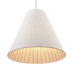 Atlas Sophie 3-Light Pendant - Artisan Braided Paper Rope Design for Modern Coastal Interiors White Coral 22'' CL11829-WH
