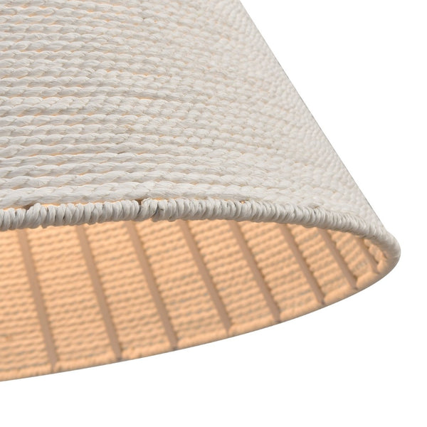 Atlas Sophie 3-Light Pendant - Artisan Braided Paper Rope Design for Modern Coastal Interiors White Coral 22'' CL11829-WH