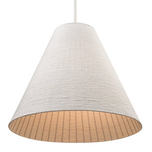 Atlas Sophie 3-Light Pendant - Artisan Braided Paper Rope Design for Modern Coastal Interiors White Coral 30'' CL11830-WH