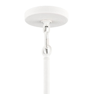 Atlas Sophie 3-Light Pendant - Artisan Braided Paper Rope Design for Modern Coastal Interiors White Coral 30'' CL11830-WH