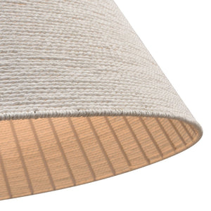 Atlas Sophie 3-Light Pendant - Artisan Braided Paper Rope Design for Modern Coastal Interiors White Coral 30'' CL11830-WH