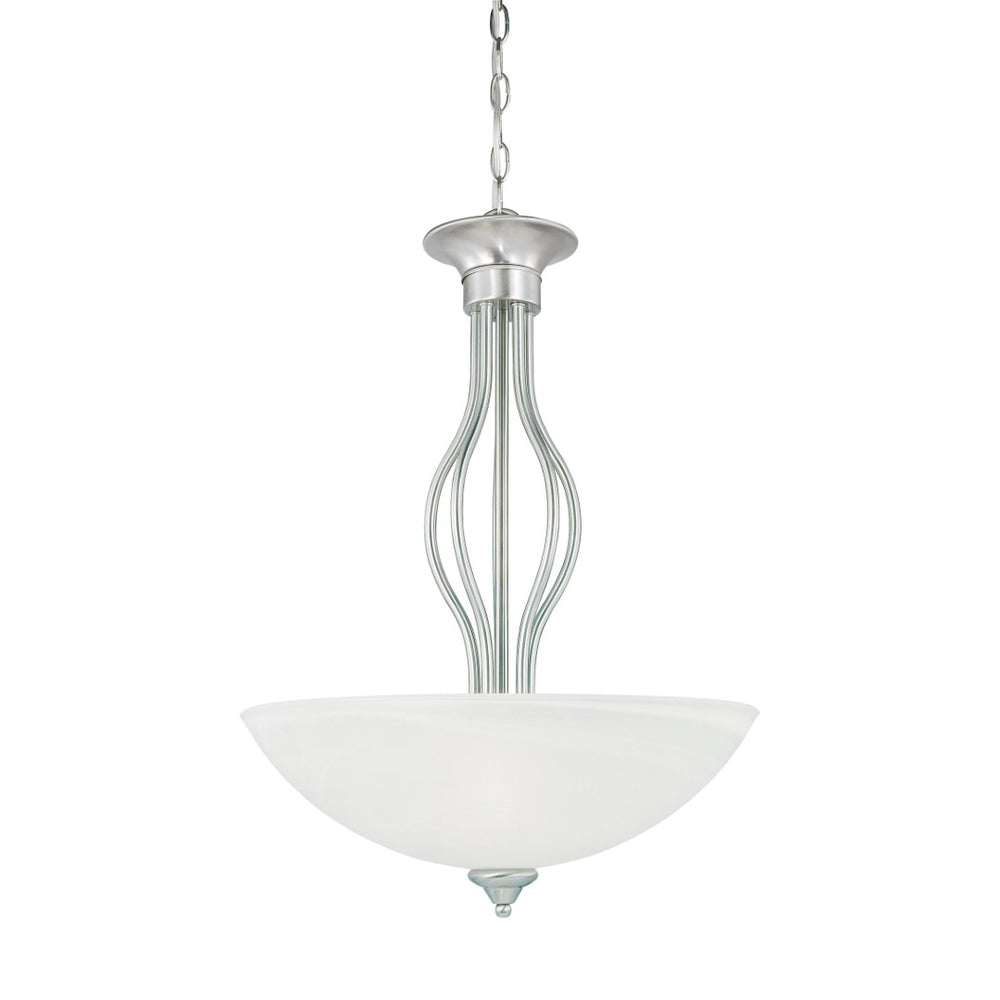 Atlas Tahoe 20'' Wide 3-Light Pendant - Timeless Brushed Nickel Fixture with Elegant Glass Shades CL11833-NK