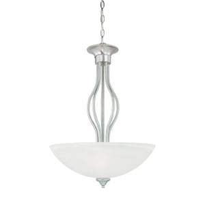 Atlas Tahoe 20'' Wide 3-Light Pendant - Timeless Brushed Nickel Fixture with Elegant Glass Shades CL11833-NK