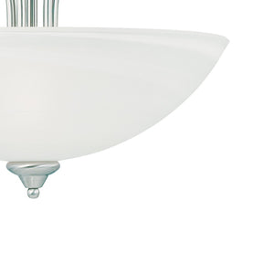 Atlas Tahoe 20'' Wide 3-Light Pendant - Timeless Brushed Nickel Fixture with Elegant Glass Shades CL11833-NK