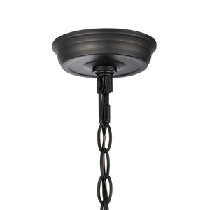 Atlas Tangent Modern 1-Light Pendant with Clear Glass Shade – Bold Metal Frame for Elegant Illumination Matte black 12'' CL11834-BK