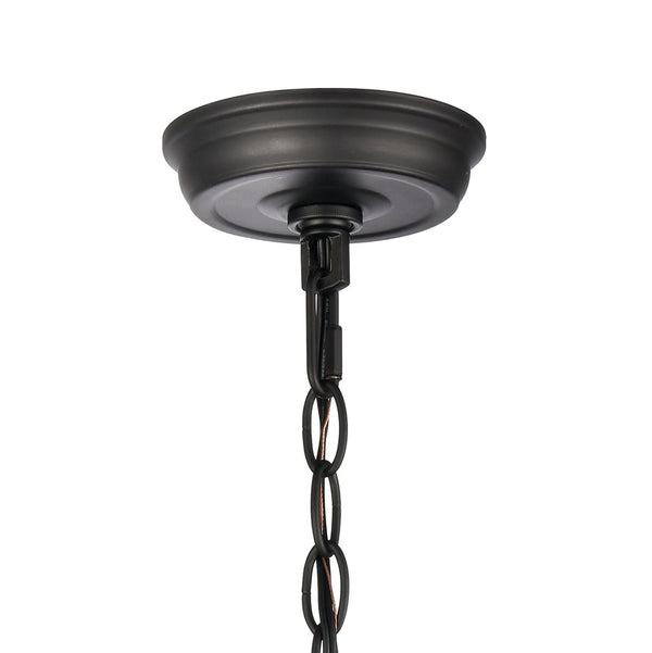 Atlas Tangent Modern 1-Light Pendant with Clear Glass Shade – Bold Metal Frame for Elegant Illumination Matte black 12'' CL11834-BK